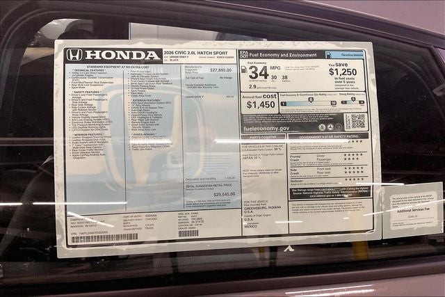 2026 Honda Civic Sport InStock