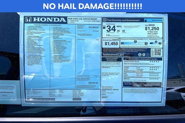 2026 Honda Civic Sport