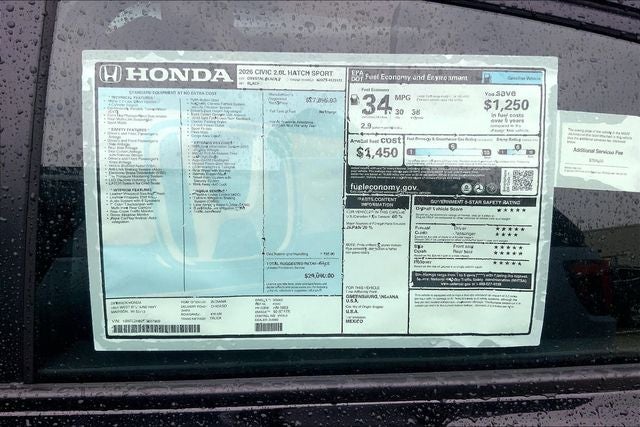 2026 Honda Civic Sport InStock