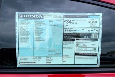 2026 Honda Civic Sport InStock