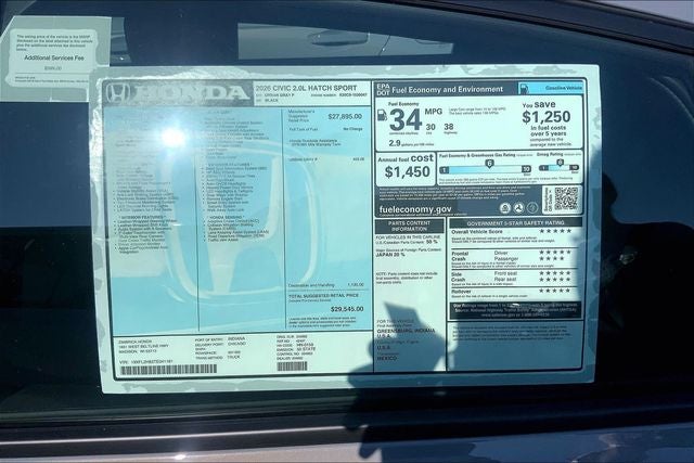 2026 Honda Civic Sport InStock