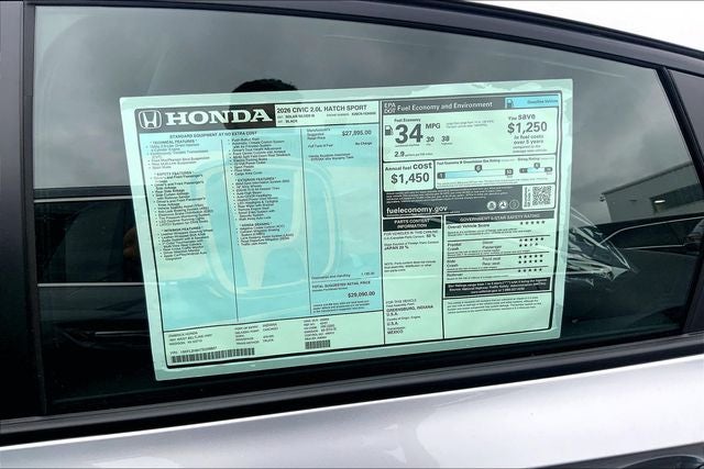 2026 Honda Civic Sport InStock