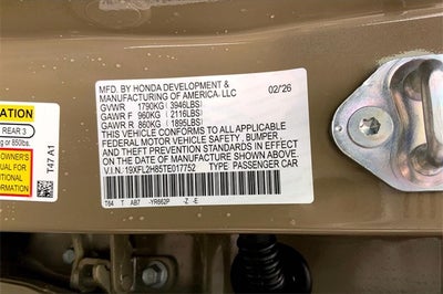 2026 Honda Civic Sport