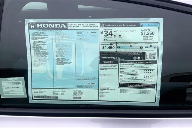 2026 Honda Civic Sport