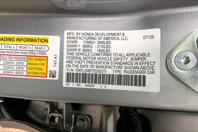 2026 Honda Civic Sport