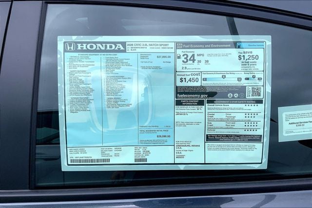 2026 Honda Civic Sport InStock
