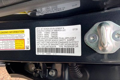 2026 Honda Civic Sport InStock