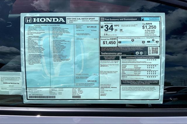 2026 Honda Civic Sport