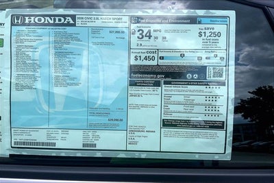2026 Honda Civic Sport