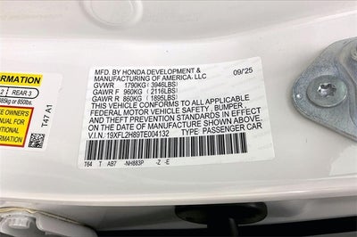 2026 Honda Civic Sport