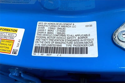 2026 Honda Civic Sport