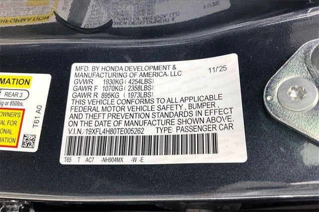 2026 Honda Civic Hybrid Sport