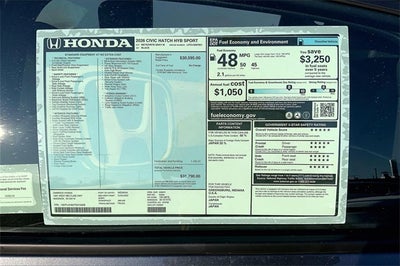 2026 Honda Civic Hybrid Sport