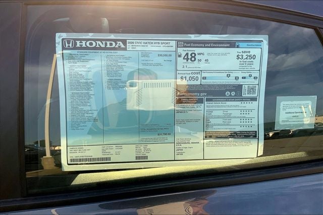 2026 Honda Civic Hybrid Sport InStock