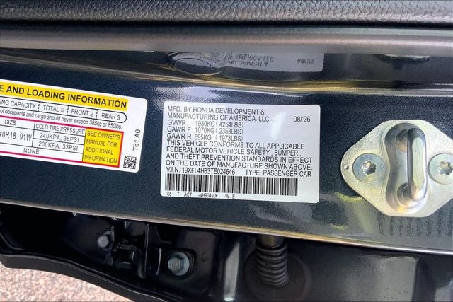 2026 Honda Civic Hybrid Sport InStock