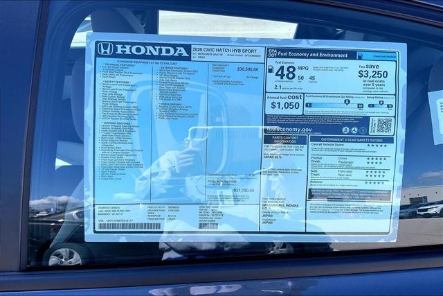 2026 Honda Civic Hybrid Sport