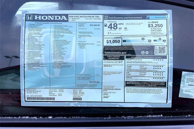 2026 Honda Civic Hybrid Sport Touring