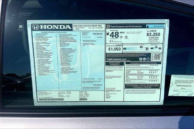 2026 Honda Civic Hybrid Sport Touring InStock