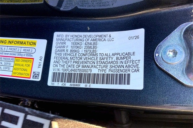 2026 Honda Civic Hybrid Sport Touring