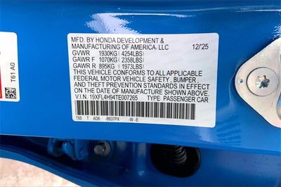 2026 Honda Civic Hybrid Sport Touring