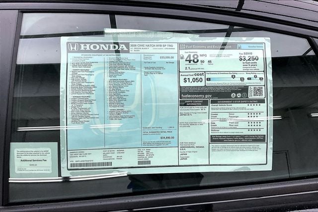 2026 Honda Civic Hybrid Sport Touring InStock