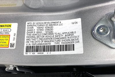 2027 Honda Civic Hybrid InStock