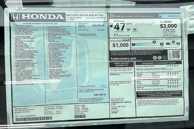 2027 Honda Civic Hybrid InStock