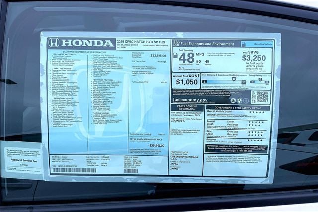 2026 Honda Civic Hybrid Sport Touring InStock