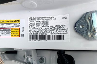 2026 Honda Civic Hybrid Sport Touring InStock
