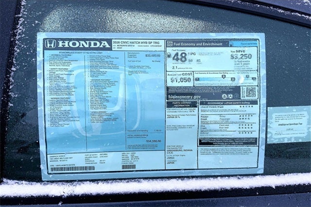 2026 Honda Civic Hybrid Sport Touring