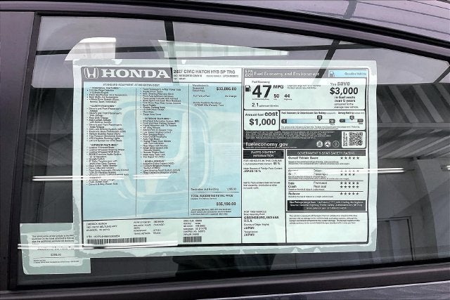 2027 Honda Civic Hybrid InStock