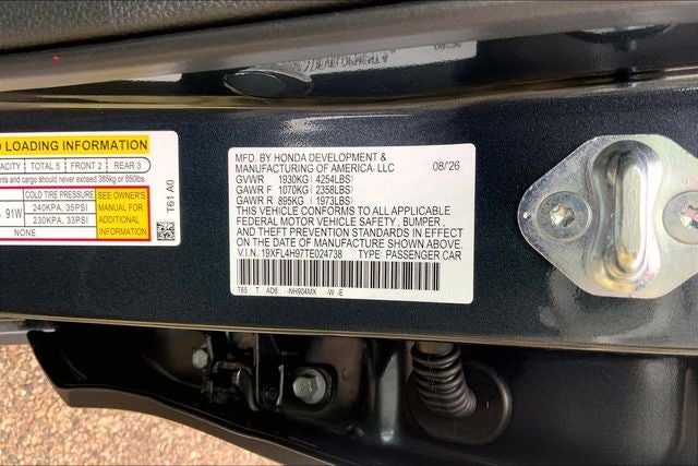 2026 Honda Civic Hybrid Sport Touring InStock