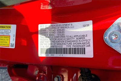 2026 Honda Civic Hybrid Sport Touring