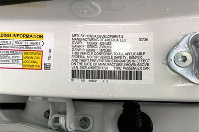 2026 Honda Civic Hybrid Sport Touring