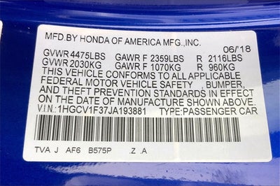 2018 Honda Accord Sport