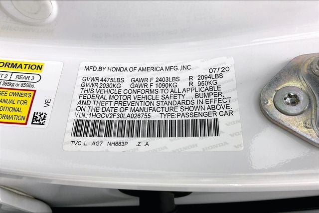 2020 Honda Accord Sport 2.0T