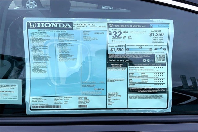 2025 Honda Accord LX