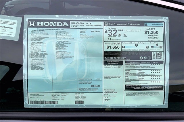 2025 Honda Accord LX