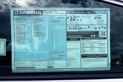 2026 Honda Accord LX