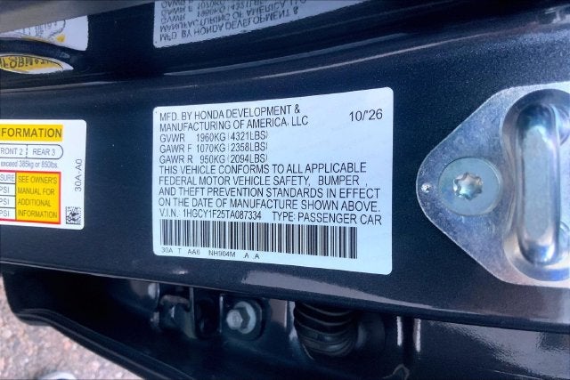 2026 Honda Accord LX InStock