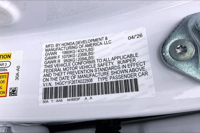 2026 Honda Accord LX