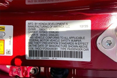 2025 Honda Accord LX