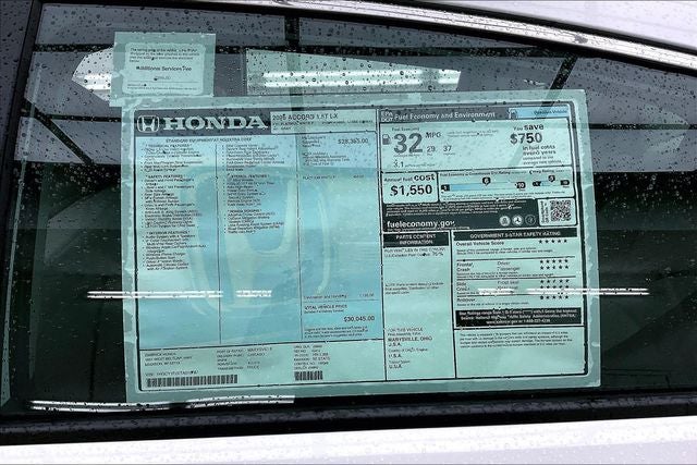 2026 Honda Accord LX