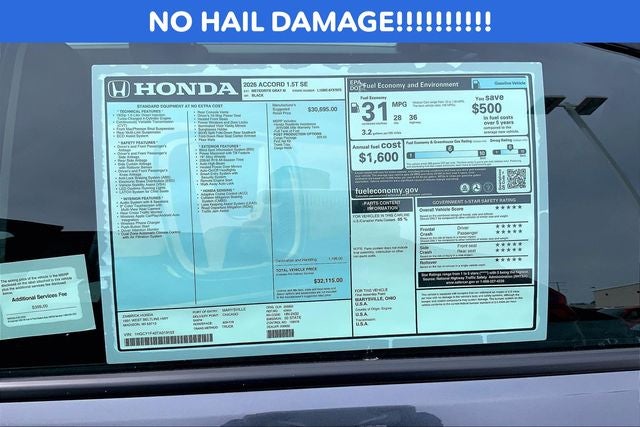 2026 Honda Accord SE