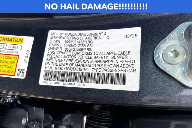 2026 Honda Accord SE