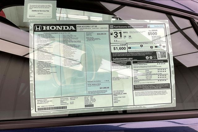 2026 Honda Accord SE