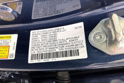 2026 Honda Accord SE