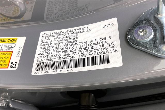 2026 Honda Accord SE