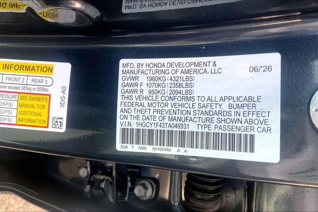 2026 Honda Accord SE