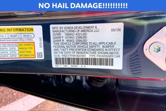 2026 Honda Accord SE